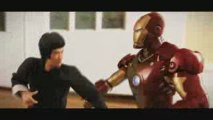 Iron Man Vs Bruce Lee [Animated Action Figure Style]