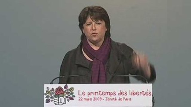 Discours de Martine Aubry : Printemps des libertés