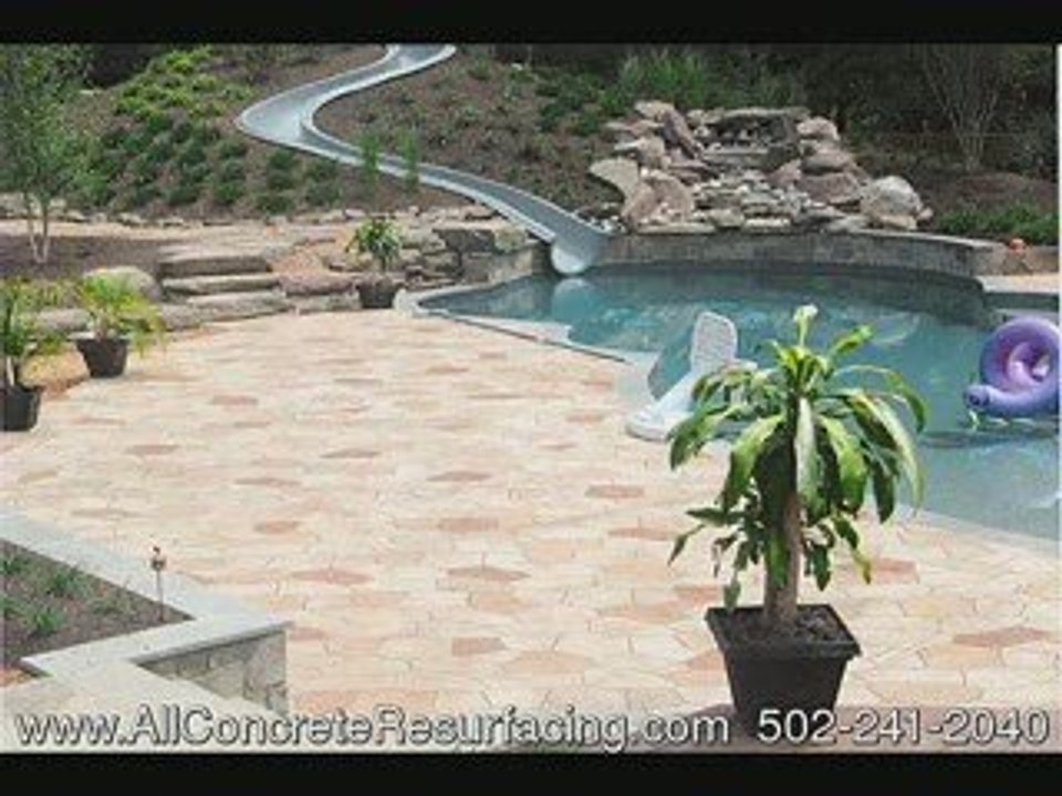 All Concrete Resurfacing Louisville Custom Colored Concrete