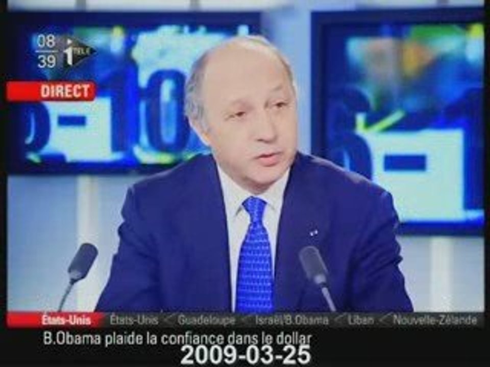 Laurent Fabius sur Sarko-show du 24-03-2009
