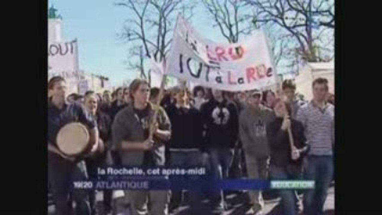 Manifestation IUT La Rochelle 24 Mars 2009