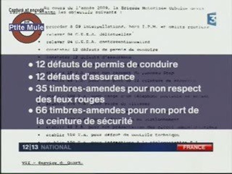 PV : les quotas de la police