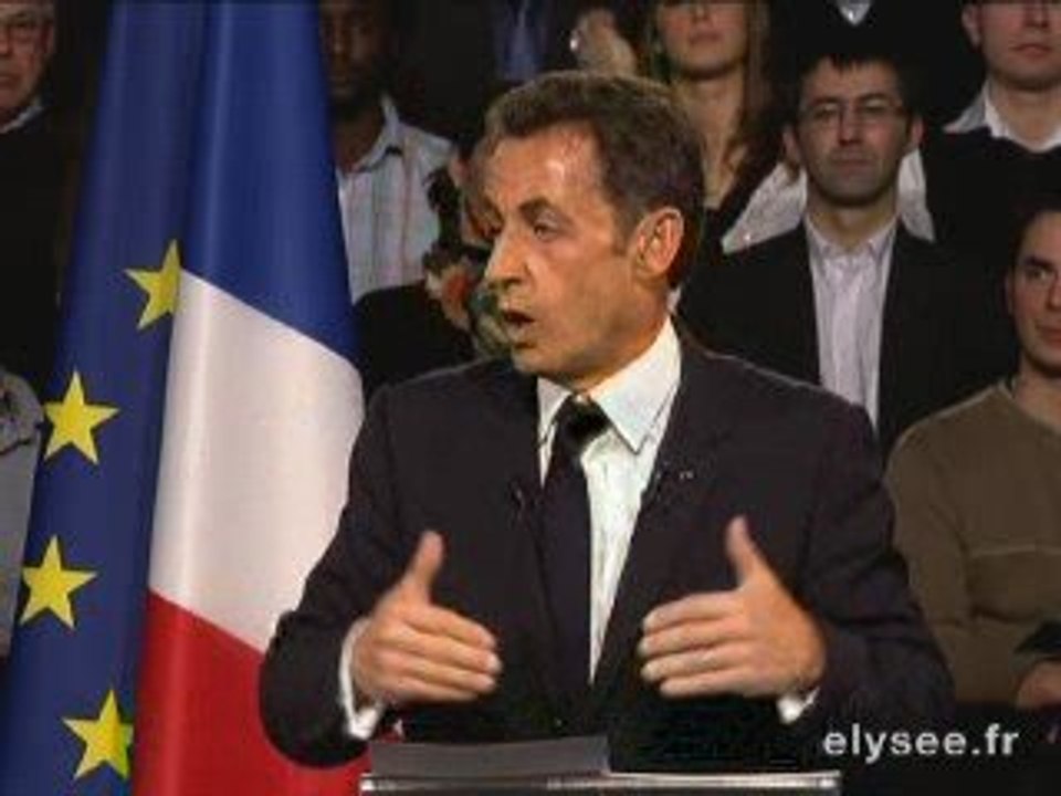 Discours Nicolas Sarkozy  Saint-Quentin 24-3-2009