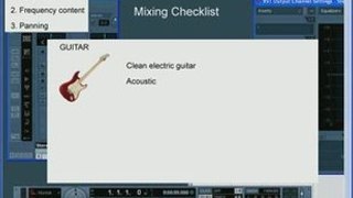 Recording mixing mastering Mixing Checklist