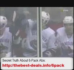 Darcy Hordichuk Hits Marty Turco March 24 2009