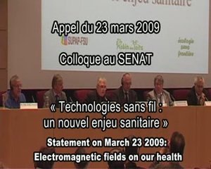 Electrosensibilité : Appel des scientifiques du 23-03-2009