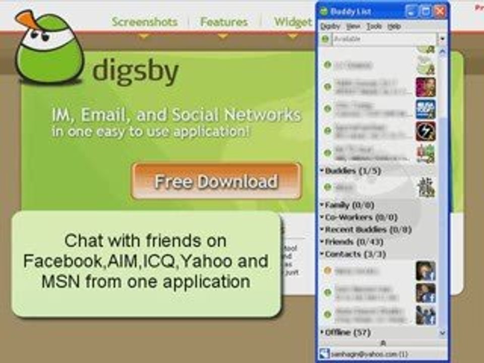 DIGSBY-Making IM and Social Networking Easier