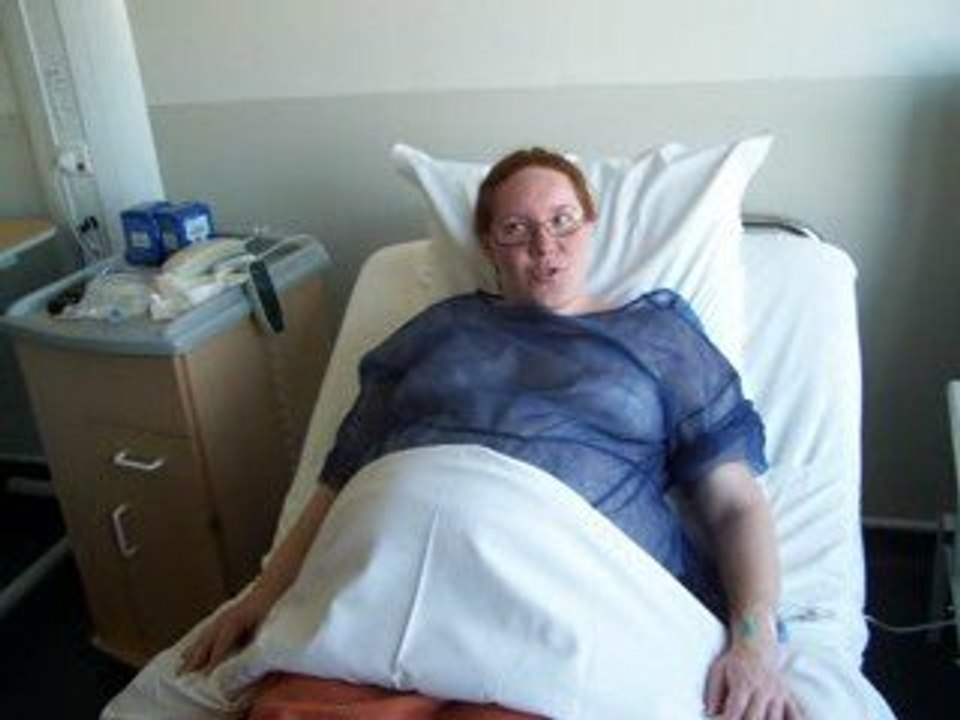 juste avant la césarienne