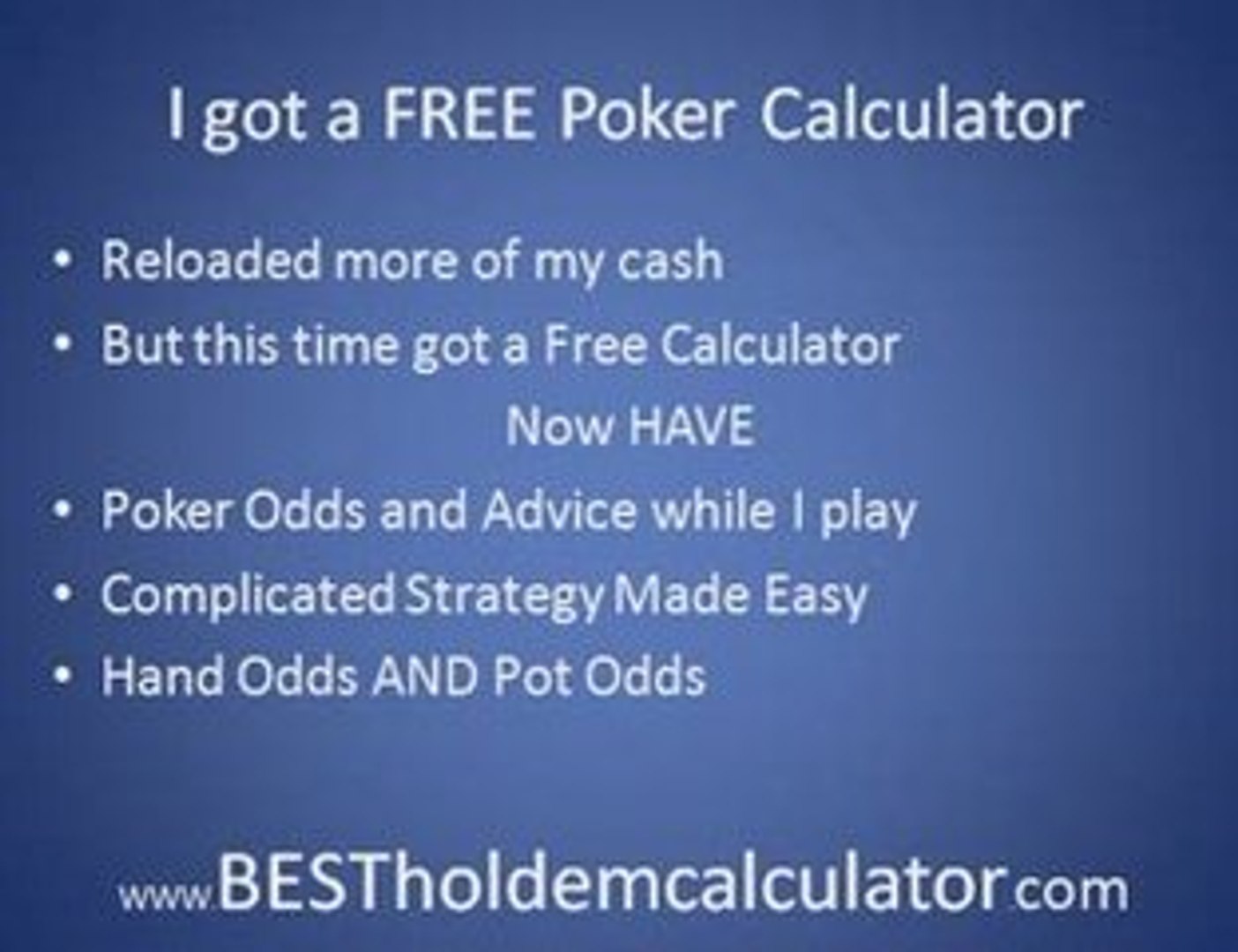 Poker Pot Odds Calculator