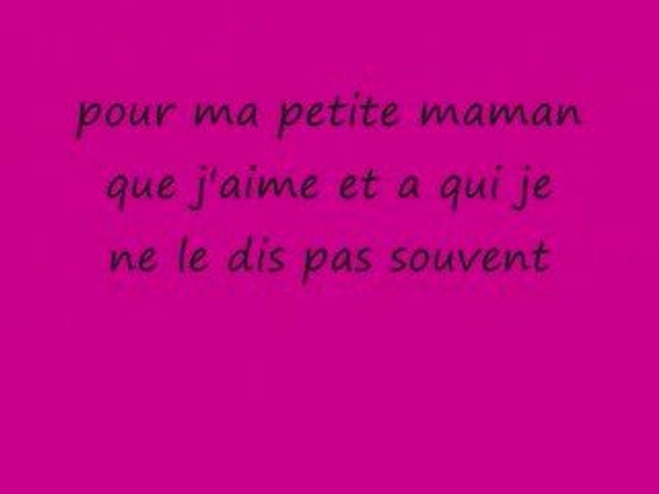 Pour ma mére