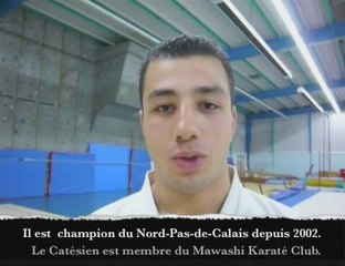 Nasser Haddad, champion ch'ti de karaté