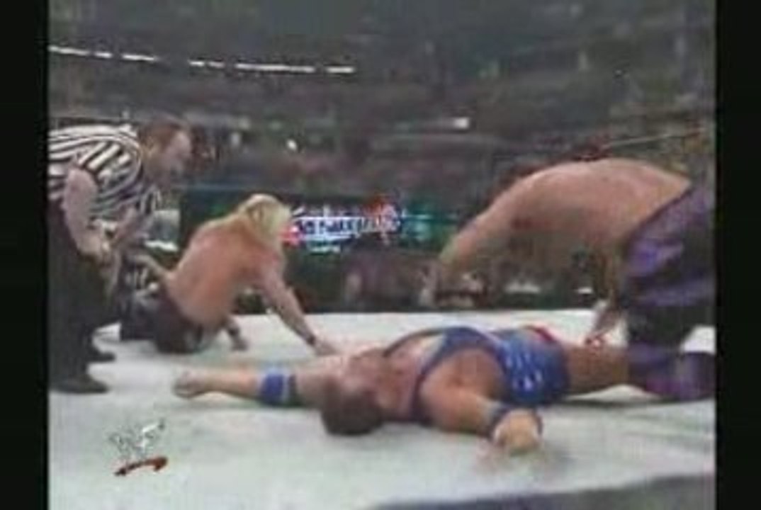 WWF - Angle vs Jericho vs Benoit - Wrestlemania XVI