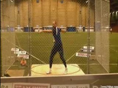 Athlé record du monde indoor lancer disque 69m51 Gerd Kanter