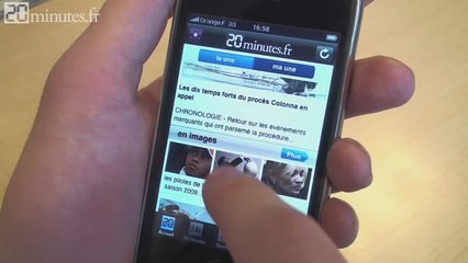 L'application 20minutes.fr pour iPhone/iPod Touch
