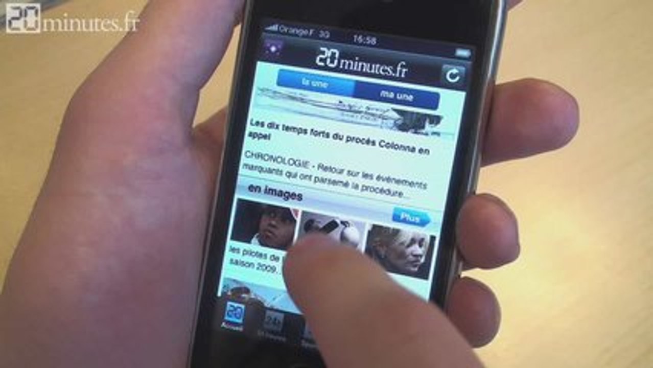 L'application 20minutes.fr pour iPhone/iPod Touch