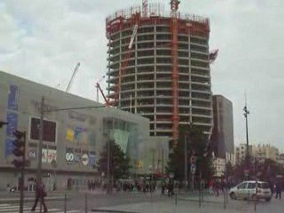 Lyon Part-Dieu: Construction de la tour Oxygène