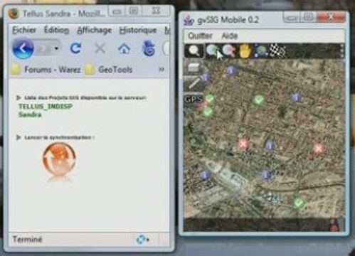 Tellus : Synchronisation des cartes sur gvsigMobile avec le