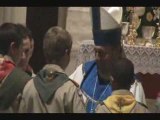 Boy Scouts taking the Gifts during the bishop's installation