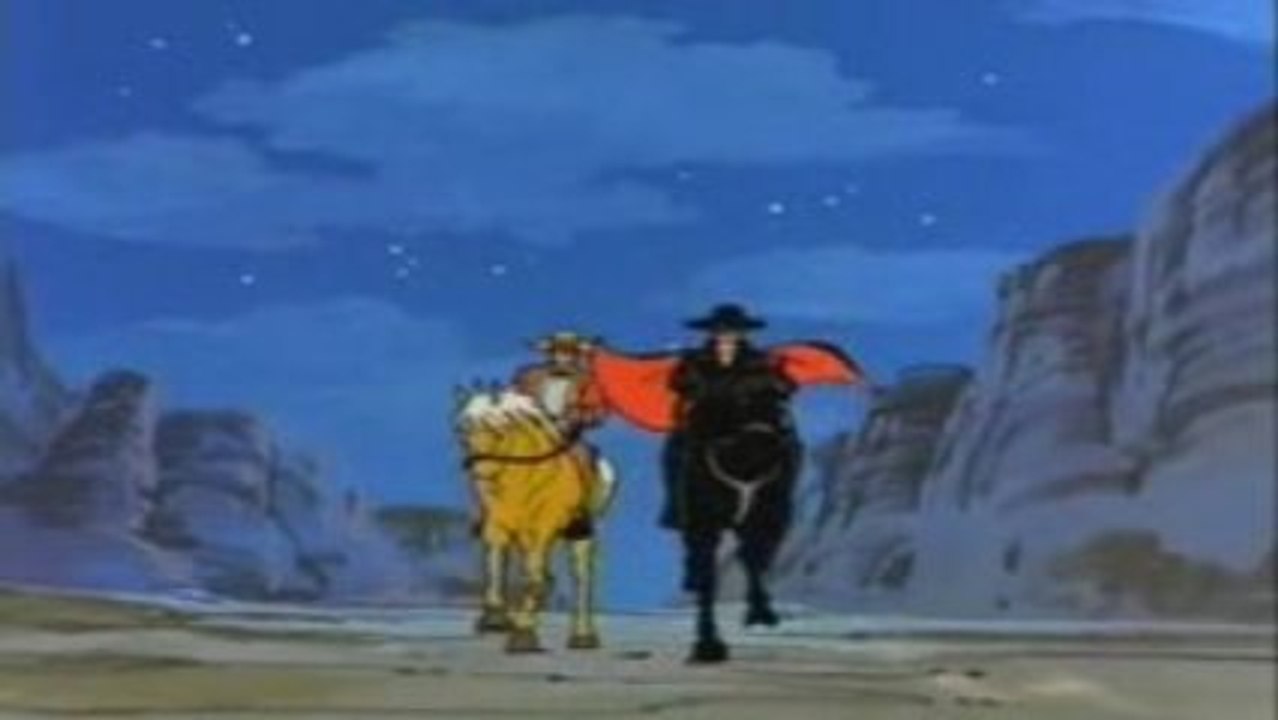 Zorro cartoon Filmation Diego becomes Zorro