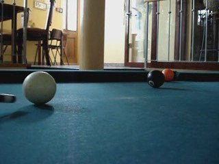 Billard trous par dessus la noir