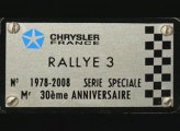 30 ans de la Simca 1000 Rallye 3 à Flagey 2008