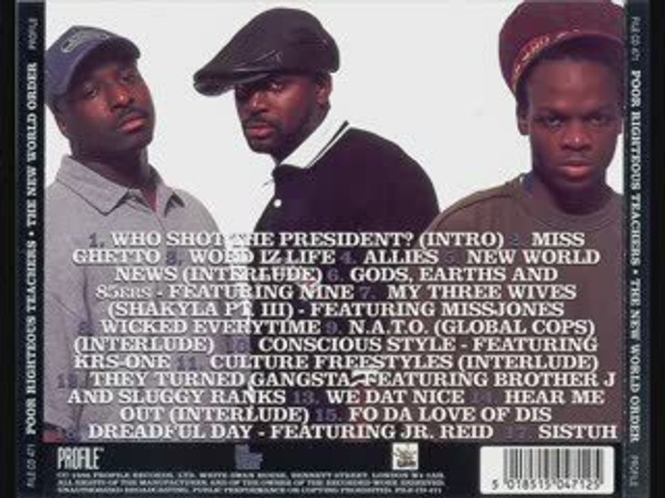 POOR RIGHTEOUS TEACHERS - WE DAT NICE!