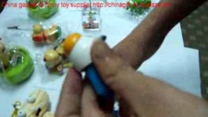 Happy Milk cow stretchy ballpen key chains toy