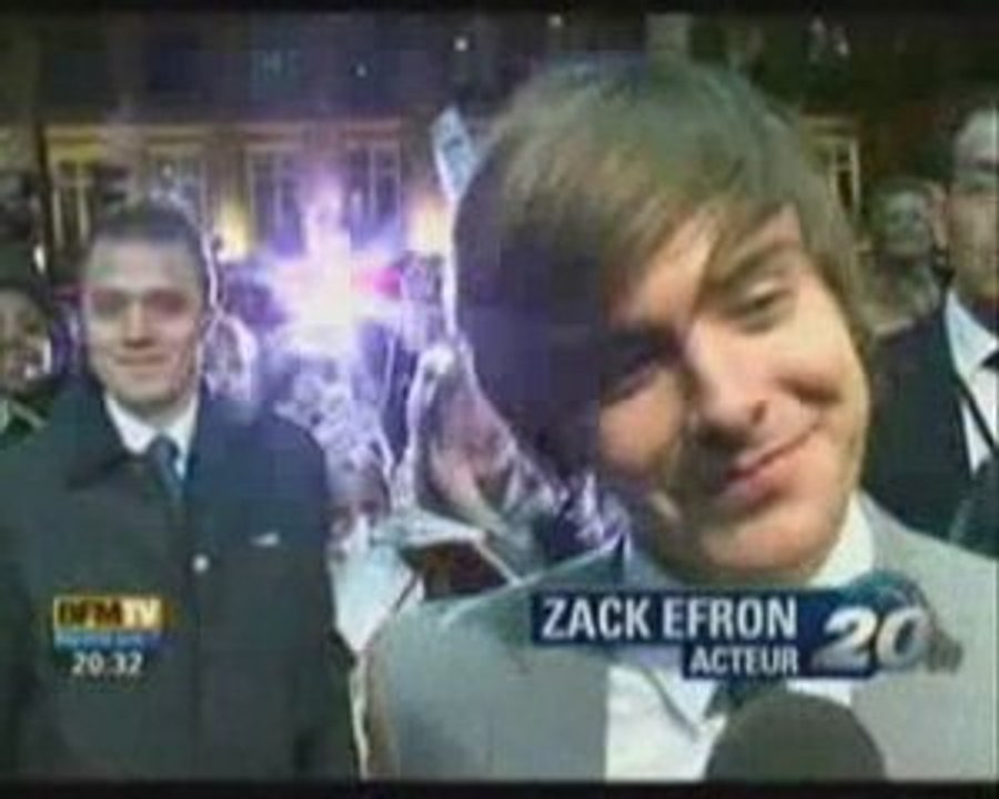 BFM TV - Zac Efron à Paris - Avant Première - 17 ans encore