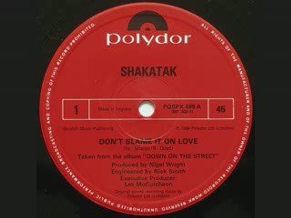 Shakatak - Don't Blame It On Love