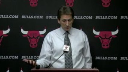 NBA Vinny Del Negro talks to the media after Chicago's 112-1