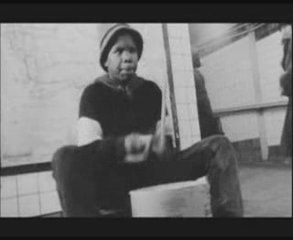 Anonymous young drumer (step across the border)