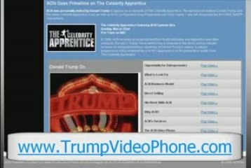 Video Phone on the Celebrity Apprentice promoted by Trump