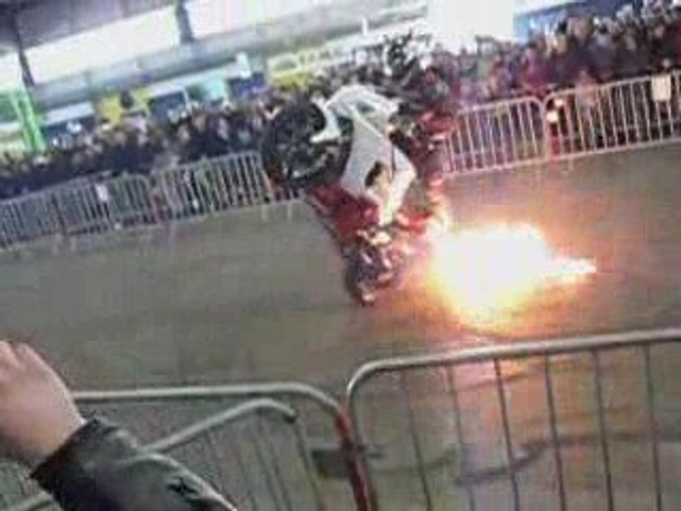 roue arrière moto Freestyle shows lanester  2009