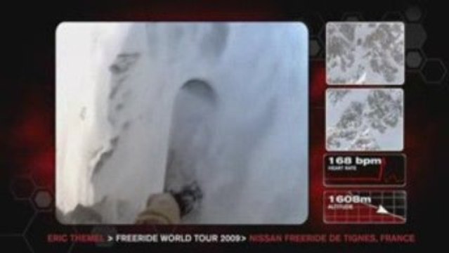 Snowboarder Eric Themel's Freeride World Tour Run Tignes