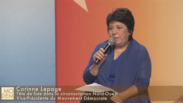 Corinne Lepage : Convention thématique 29 Mars