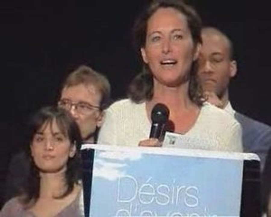 Ségolène - Discours à l'AG de Désirs d'avenir, vu du public