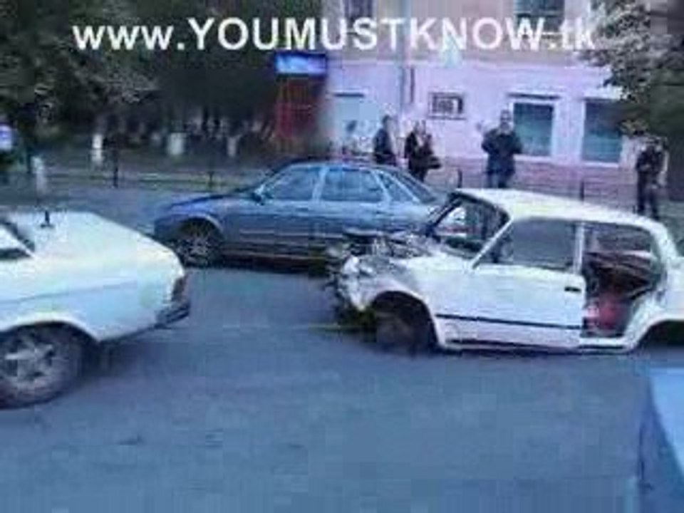 Took the car on a towing line