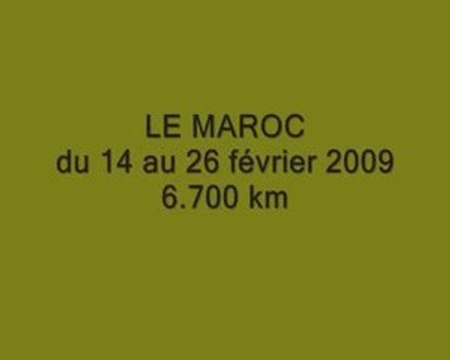 Maroc 2009 (1ère partie)