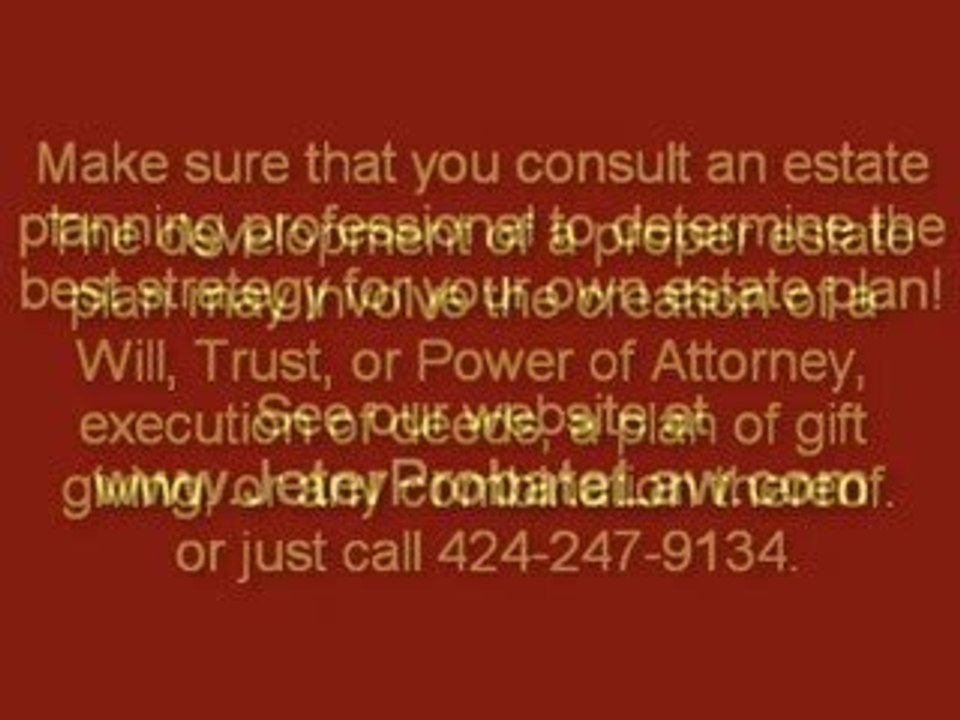California Estate Planning - Free Consultation (424) 247-...