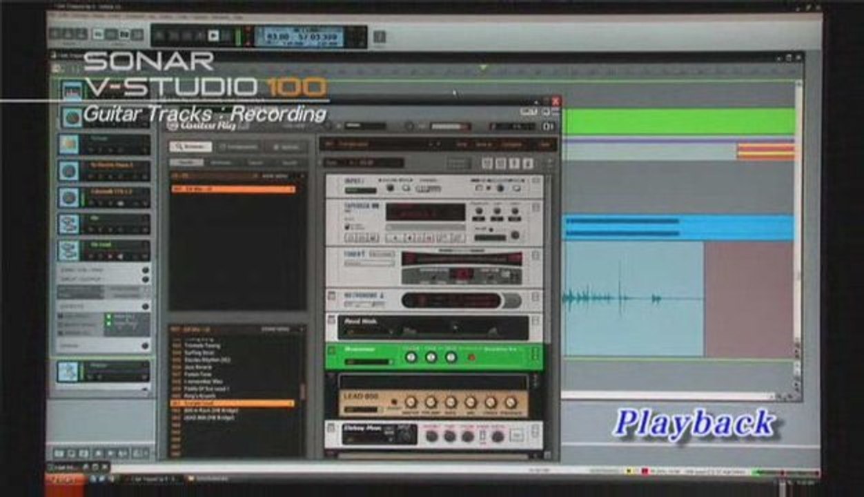 Recording Great Sounding Guitar Tracks with SONAR V-Studio