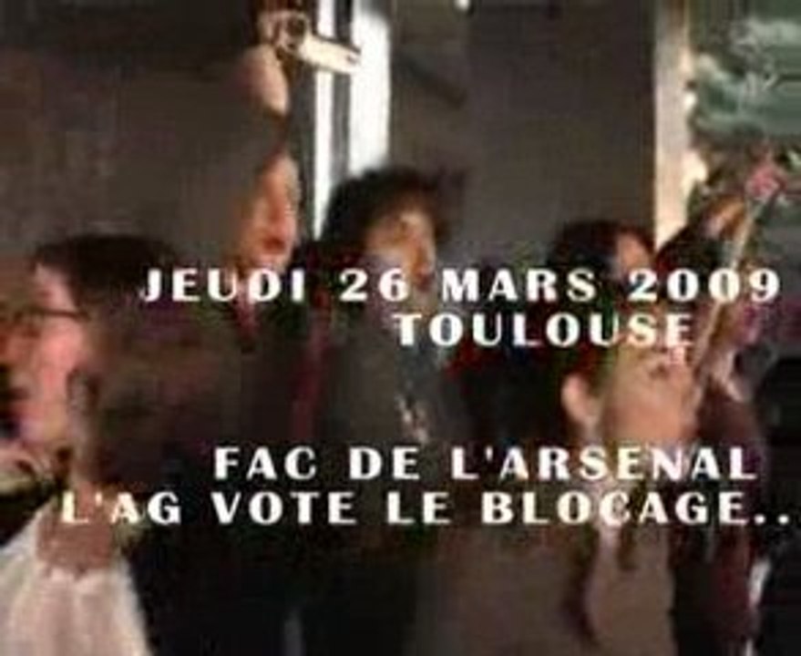 Blocage de l'Arsenal à Toulouse