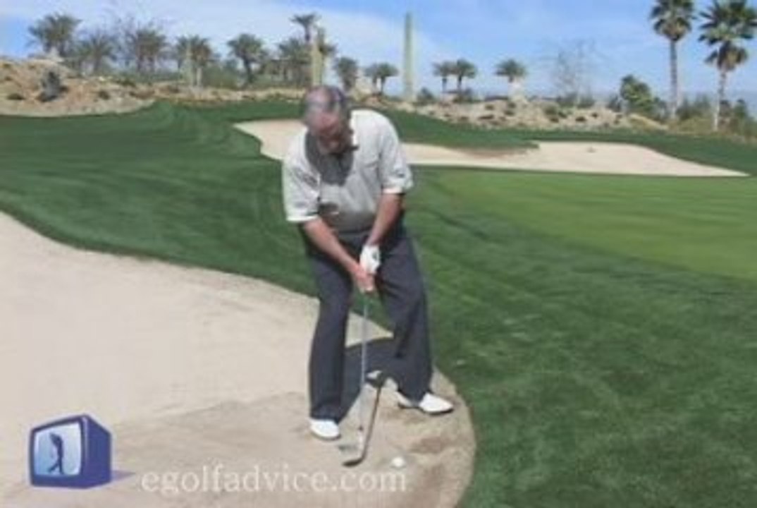 Uphill Bunker Shot Golf Instruction