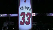 NBA Alonzo Mourning's No. 33 jersey was retired Monday, maki