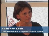 Fabienne Keck documentaliste au lycée de Tournus