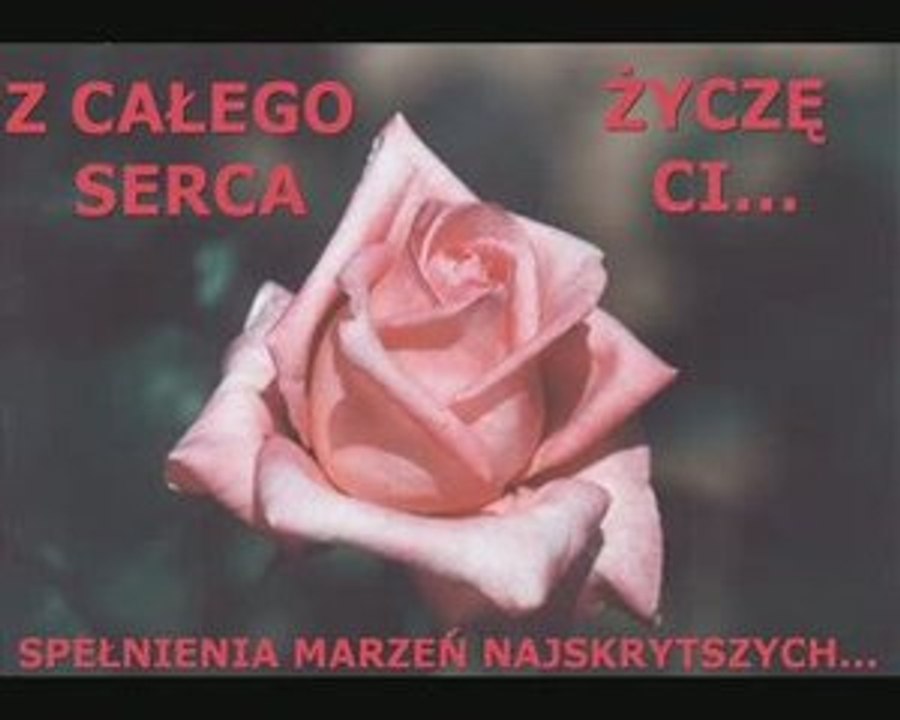 Życzenia z całego serca.