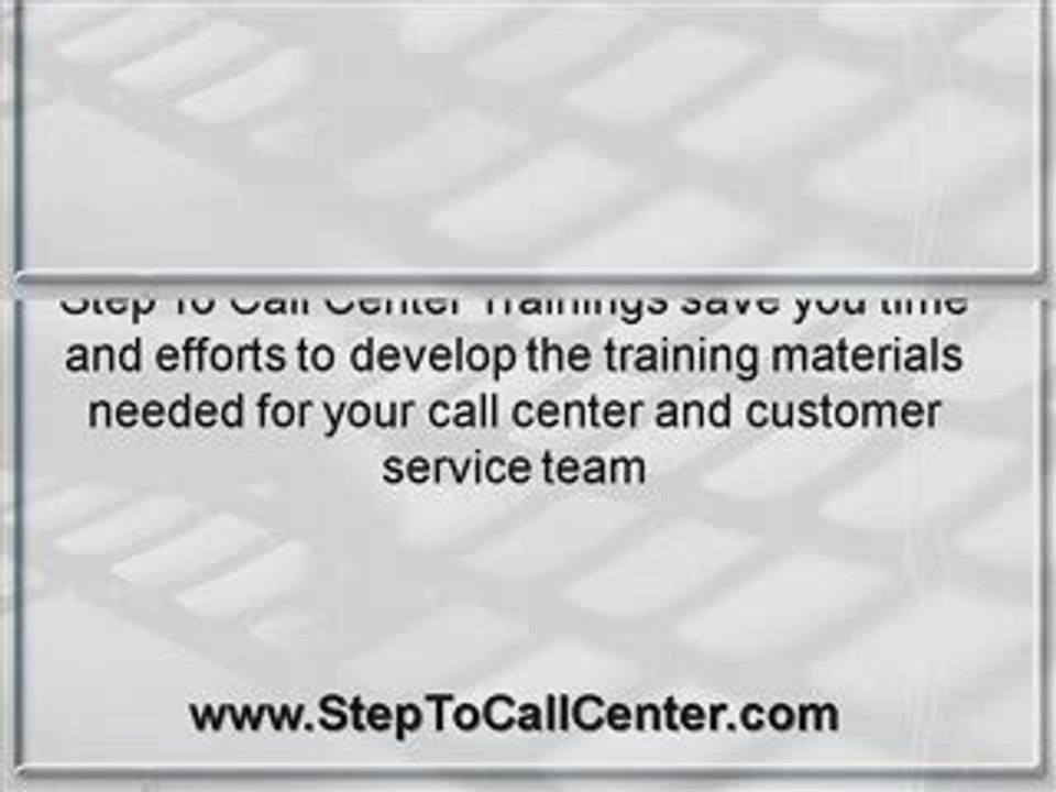 Call Center & Customer Service Trainings