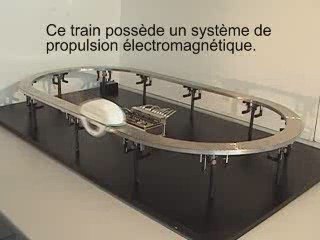 Maquette train supraconducteur et electromagnétique