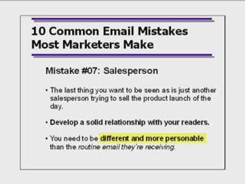 10 Small Business Email Marketing Mistakes