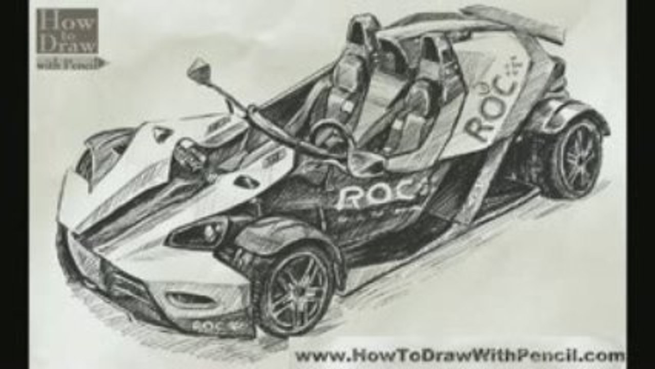 How To Draw Car KTM X-BOW "ROC"