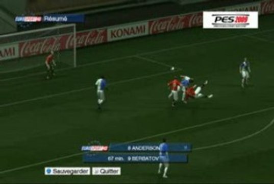PES 2009 PC - Berbatov ciseau et volée